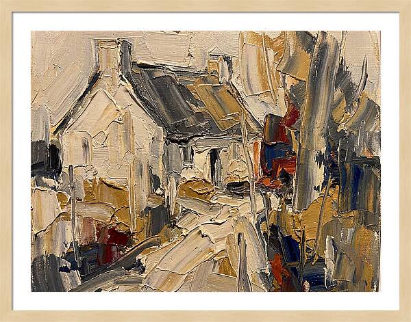 Cottage In Palette Knife Style