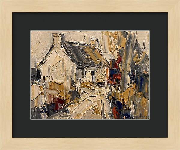 Cottage In Palette Knife Style