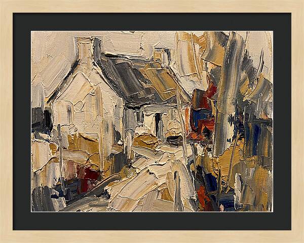 Cottage In Palette Knife Style