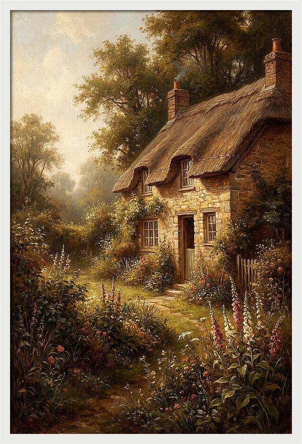 Cottage Surrounded By Nature