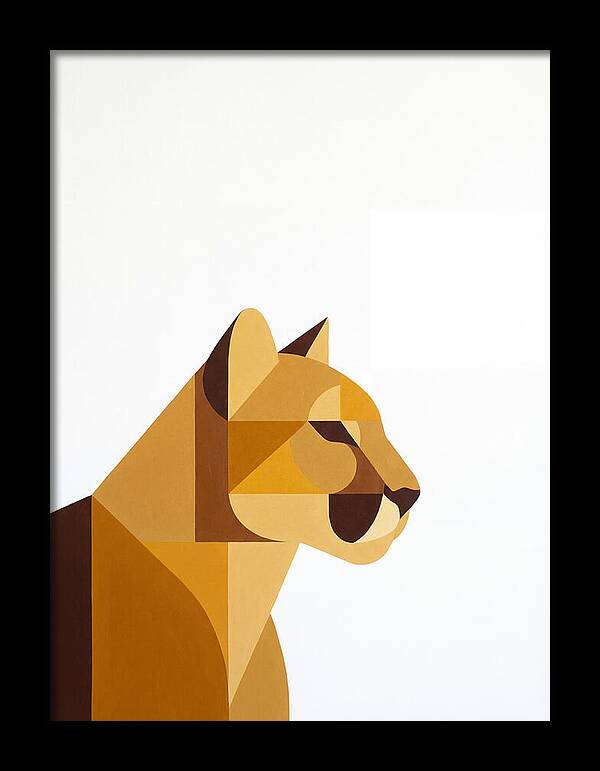 Cougar In Minimalist Style