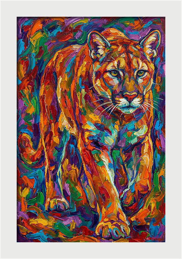 Cougar In Vibrant Colors