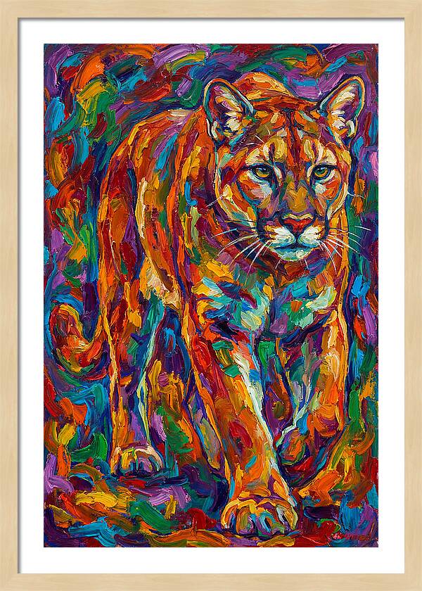 Cougar In Vibrant Colors