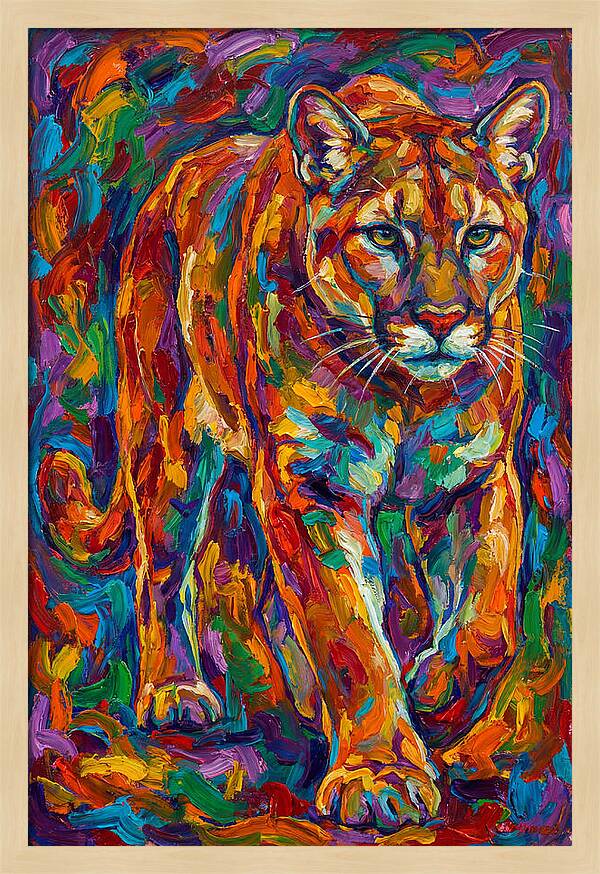 Cougar In Vibrant Colors