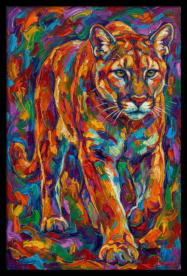 Cougar In Vibrant Colors