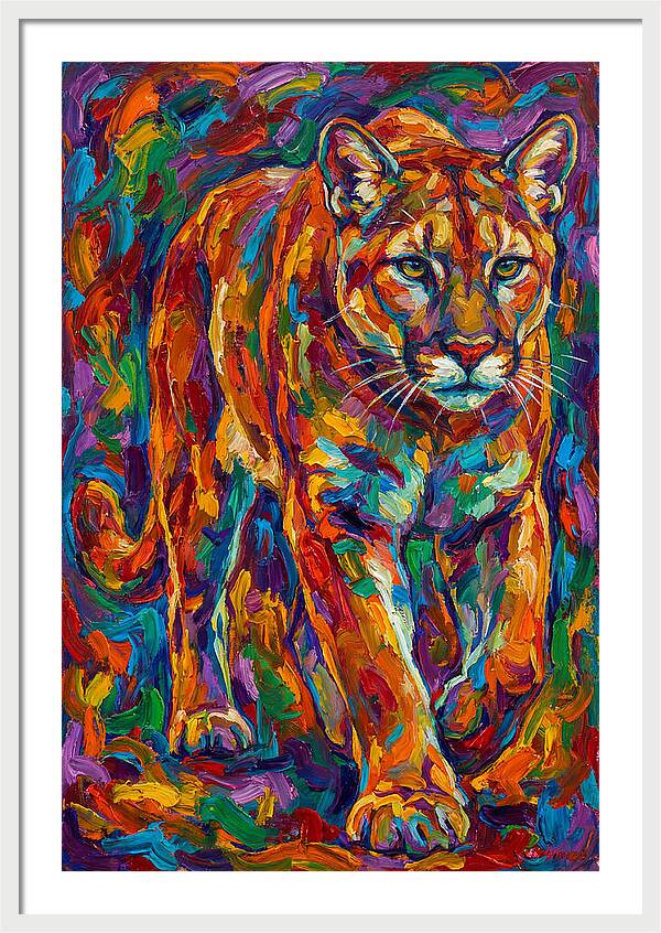 Cougar In Vibrant Colors