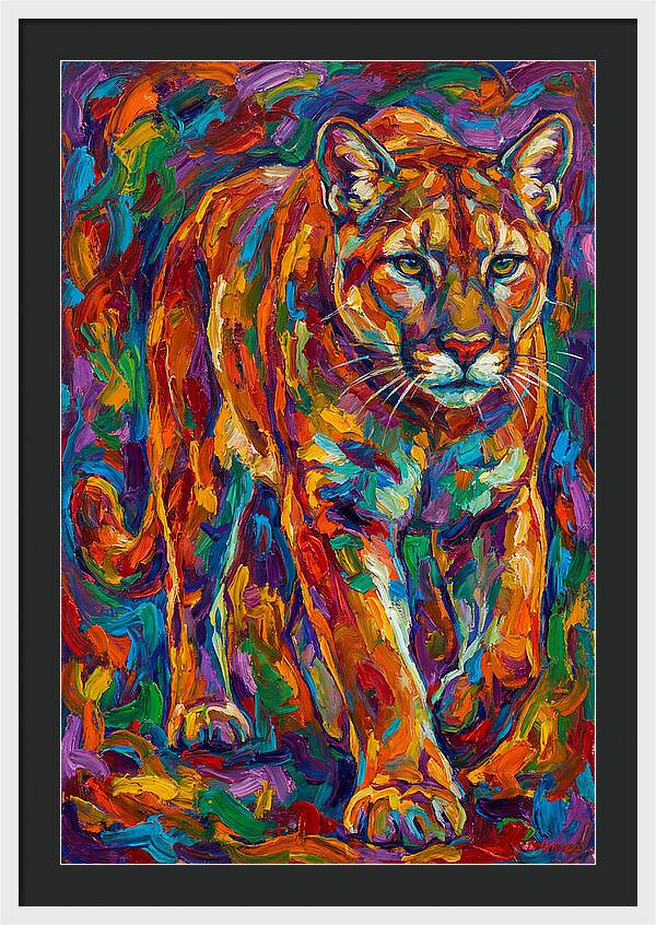 Cougar In Vibrant Colors
