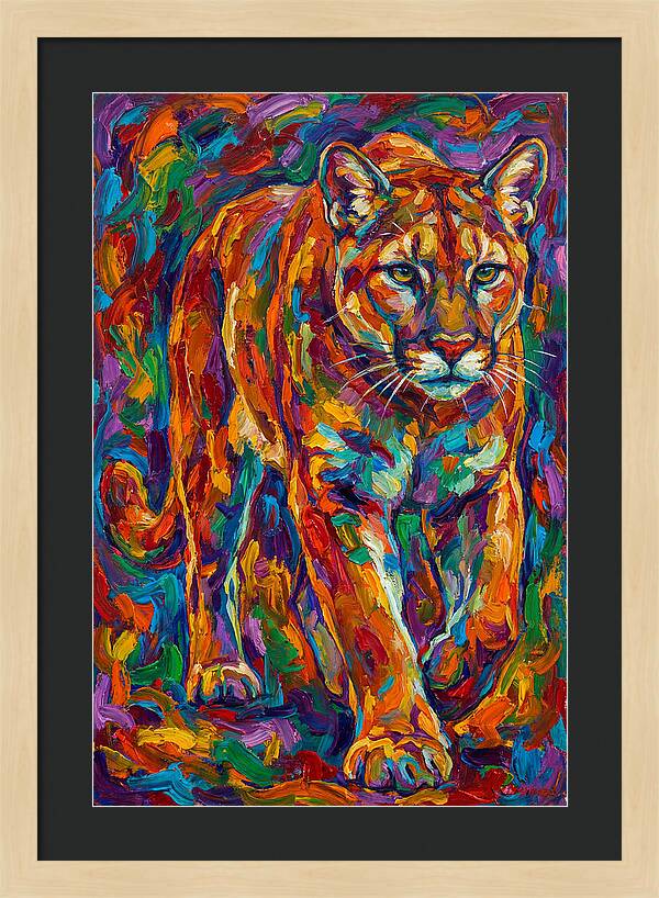 Cougar In Vibrant Colors