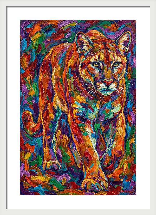 Cougar In Vibrant Colors