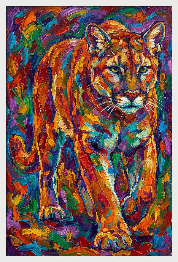 Cougar In Vibrant Colors