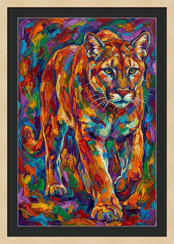 Cougar In Vibrant Colors
