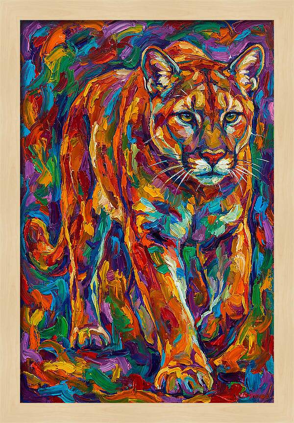 Cougar In Vibrant Colors