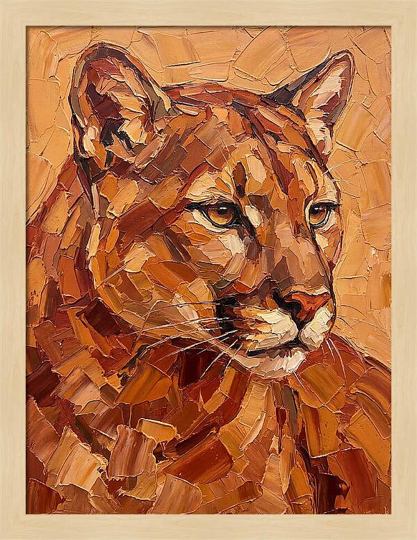 Cougar In Warm Tones