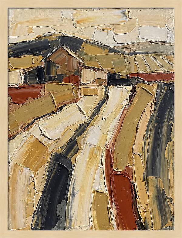Country Farmhouse Landscape