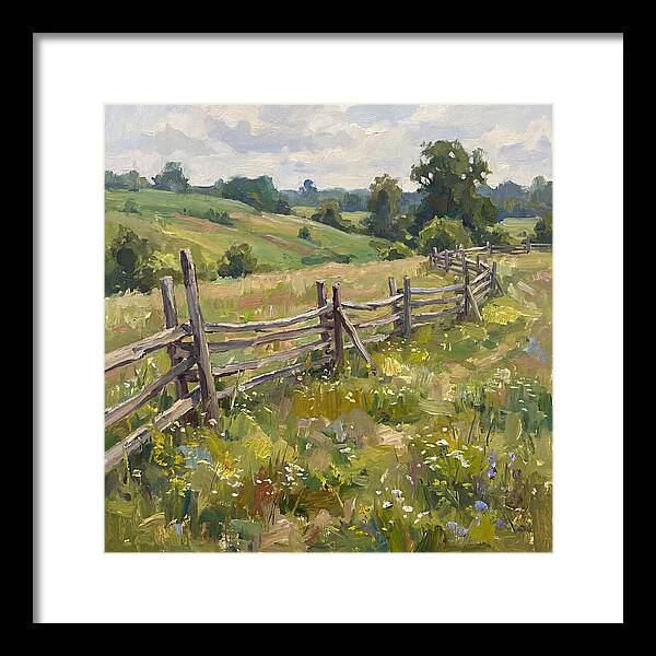 Country Fence In Bloom