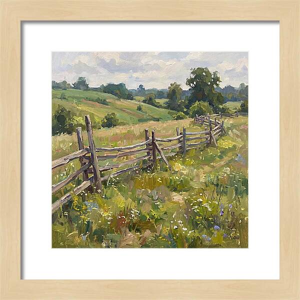 Country Fence In Bloom