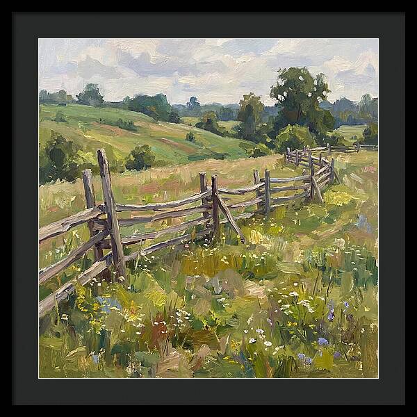 Country Fence In Bloom