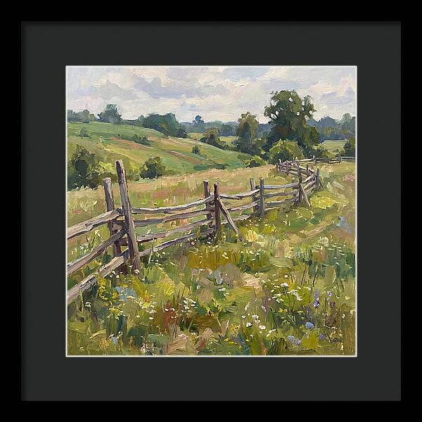 Country Fence In Bloom