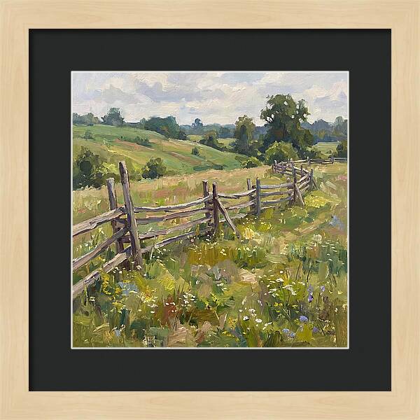 Country Fence In Bloom