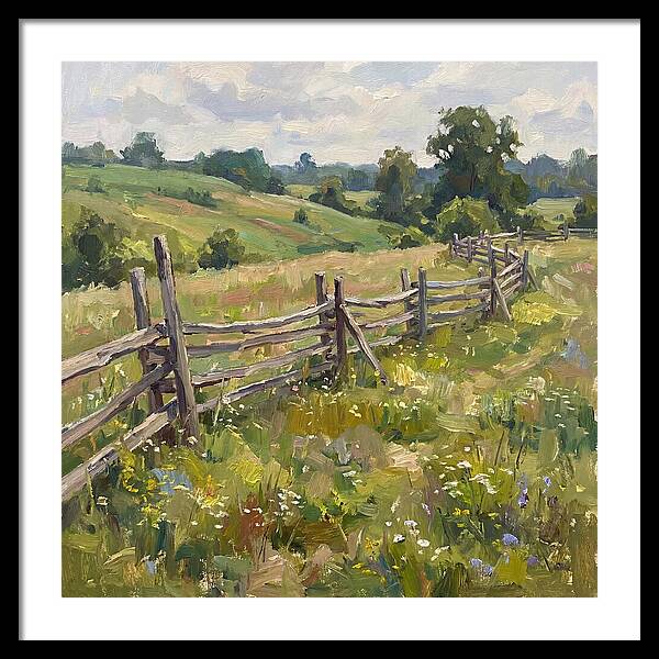 Country Fence In Bloom