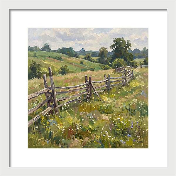 Country Fence In Bloom