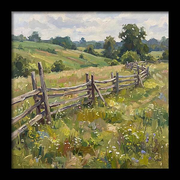 Country Fence In Bloom