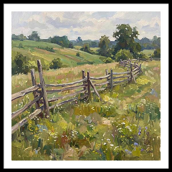 Country Fence In Bloom