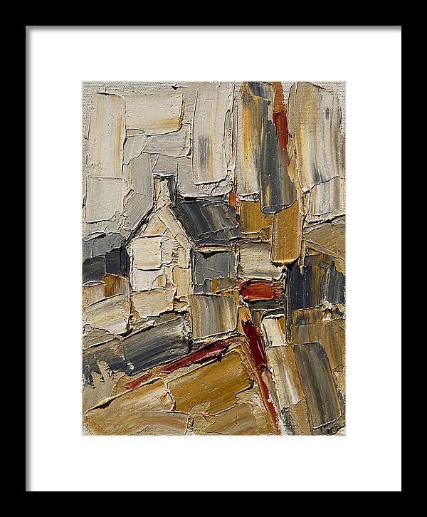 Countryside Cottage In Palette Knife