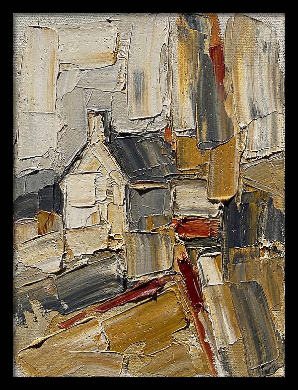 Countryside Cottage In Palette Knife