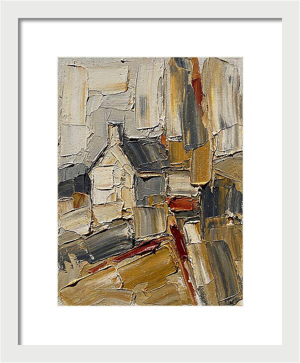 Countryside Cottage In Palette Knife
