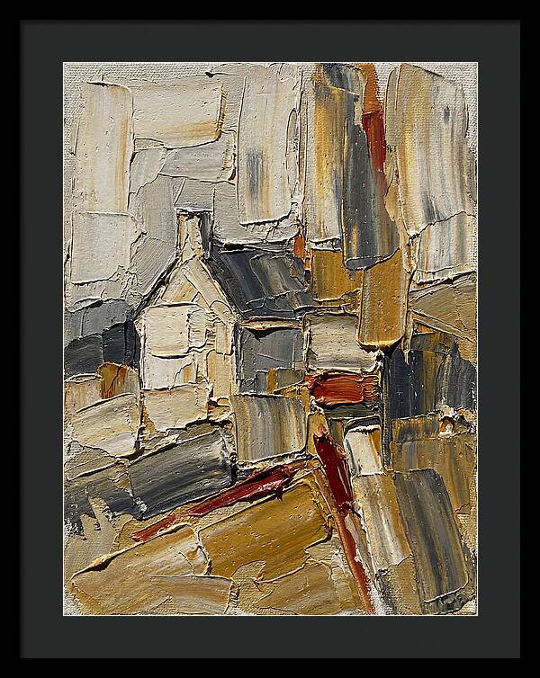 Countryside Cottage In Palette Knife