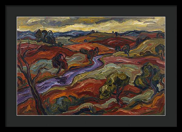 Countryside Landscape In Expressionist Style
