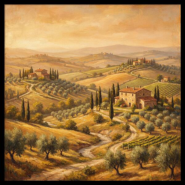 Countryside Serenity At Dusk