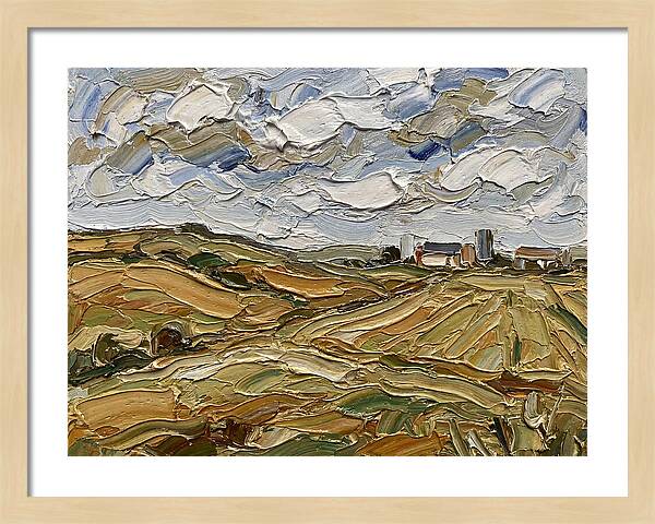Countryside Serenity In Palette Knife