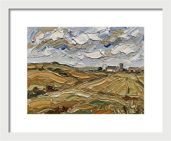 Countryside Serenity In Palette Knife