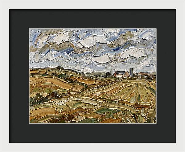 Countryside Serenity In Palette Knife