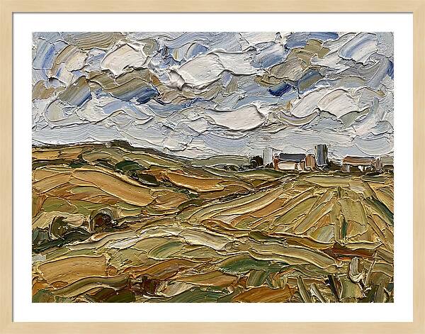 Countryside Serenity In Palette Knife