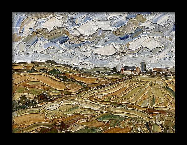 Countryside Serenity In Palette Knife