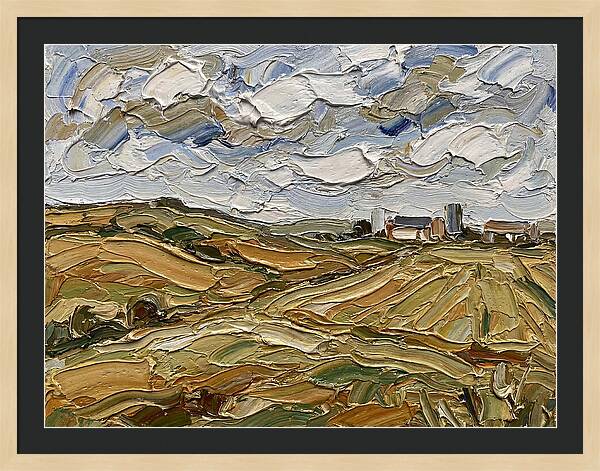 Countryside Serenity In Palette Knife