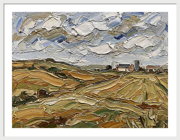 Countryside Serenity In Palette Knife
