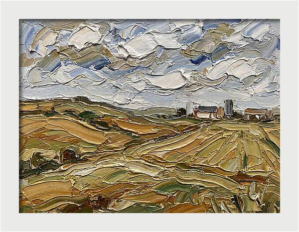 Countryside Serenity In Palette Knife