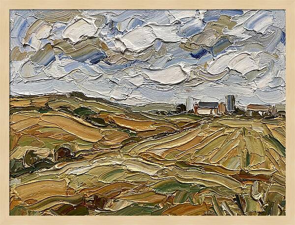 Countryside Serenity In Palette Knife