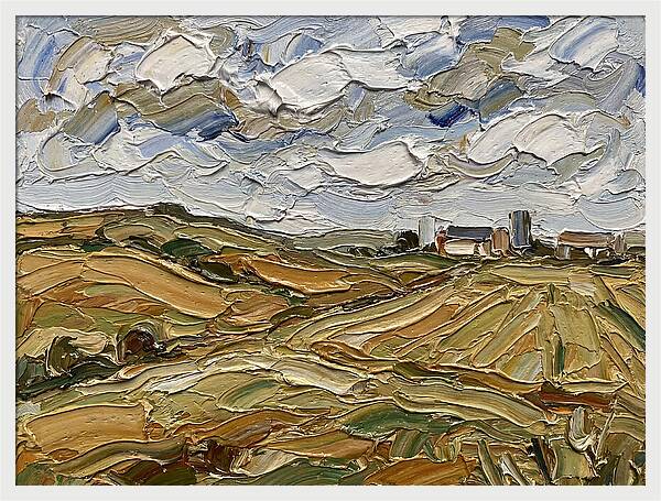 Countryside Serenity In Palette Knife