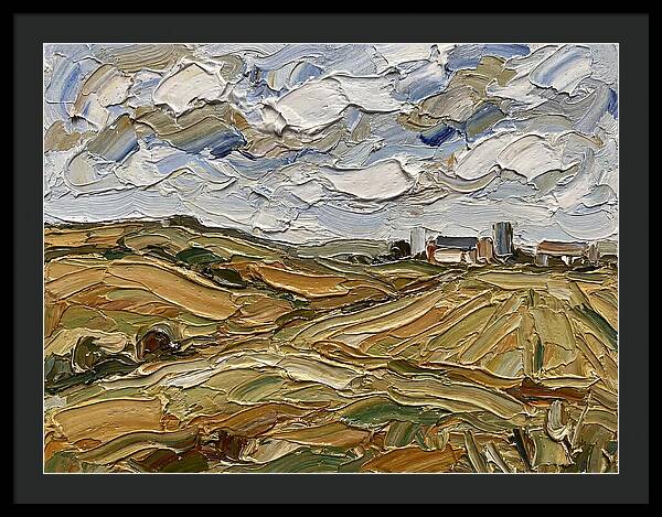 Countryside Serenity In Palette Knife