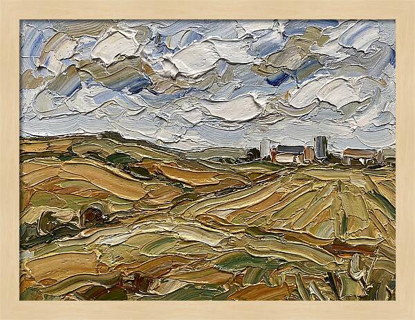 Countryside Serenity In Palette Knife