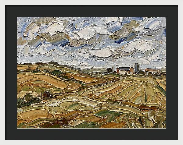 Countryside Serenity In Palette Knife