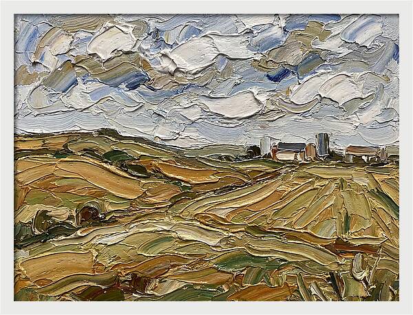 Countryside Serenity In Palette Knife