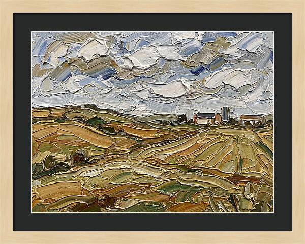 Countryside Serenity In Palette Knife