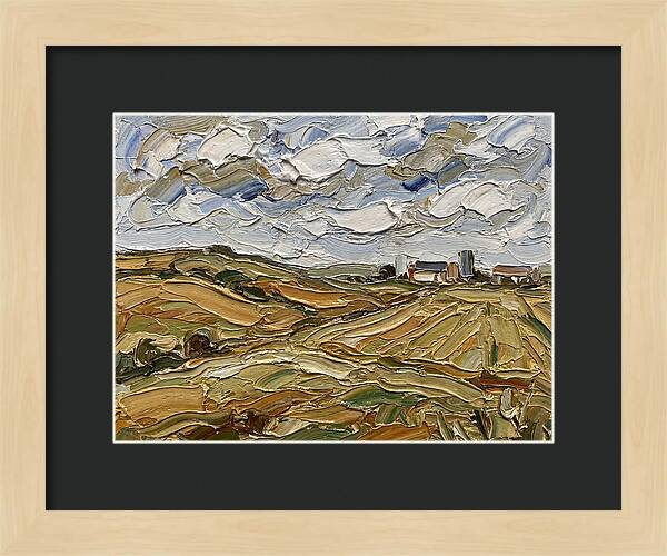 Countryside Serenity In Palette Knife
