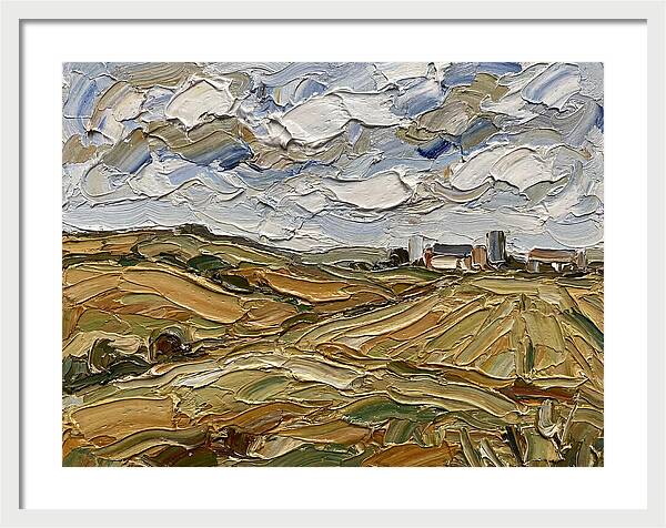 Countryside Serenity In Palette Knife